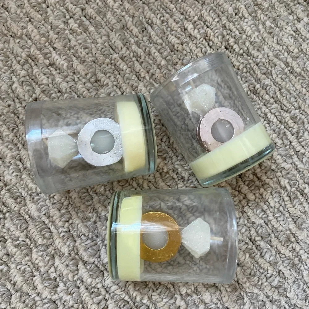 SET OF 3 MINI ENGAGEMENT RING CANDLES NEW 💍💍💍💍💍